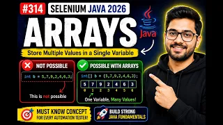 314 Arrays in Java Selenium Java 2026