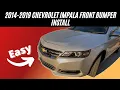 How To Replace 2014-2020 Chevrolet Impala Front Bumper Part 2 - Bumper Installation ReveMoto