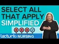 How To Approach Select All That Apply Nursing School NCLEX Questions Lecturio NCLEX Review