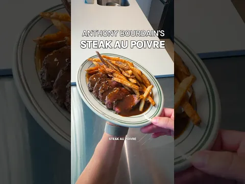 Anthony Bourdain’s “Steak Au Poivre” #cooking #food