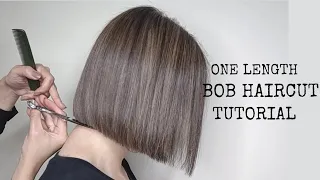 One Length Bob Haircut Tutorial