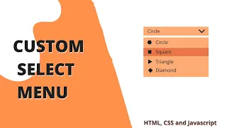 Custom select menu with HTML CSS and JavaScript