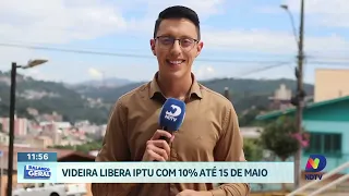 Moradores de Videira já podem acessar e pagar o IPTU 2026 com desconto