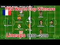World Cup Winners Lineups 1930-2018