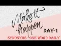 Day-1 Synonyms Nowadays Okayielts