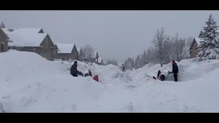 Sandy residents still experiencing effects of historic snowstorm