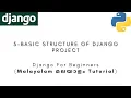 Django MALAYALAM TUTORIAL 5 - Basic Structure of Django Project Python Web Framework