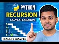 Recursion in Python Explained Simply Beginner Friendly with Stair Example