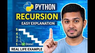 Recursion in Python Explained Simply Beginner Friendly with Stair Example