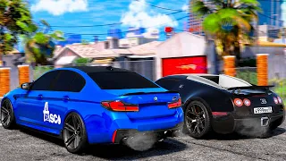 BMW M5 F90 ПРОТИВ BUGATTI VEYRON КАК У РОНАЛДУ! УСТРОИЛИ УЛИЧНЫЕ ГОНКИ НА БЛЕК РАША! 🌊ВОТЕР