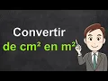 Comment convertir de cm2 en m2
