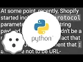 Shopify HMAC parameter verification failing in Python