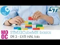 STM32CubeMX basics 09 3 STM32Cube HAL theory EXTI - Lab EXTI HAL implementation