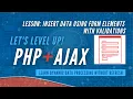 Insert Data using Form Elements with Validation Dynamic Data Processing PHP and Ajax Tutorial