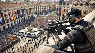 a special agent is sent to protect the us president in spain and he never misses a shot