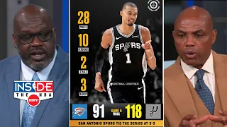 INSIDE The NBA crew reacts to Wemby masterclass 28 Pts to Spurs beat Thunder 118-91 to force Game 7