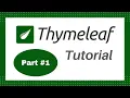 Thymeleaf Tutorial - Thymeleaf Template Basics
