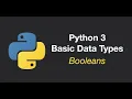 Lesson 8 Python Booleans