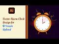 How to make Vector Alarm clock Design Adobe illustrator CC Tutorial