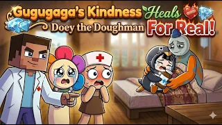 [Animation] Gugugaga’s Kindness Heals Doey the Doughman For Real! ❤️‍🩹 AZ 3AM Minecraft Family Story