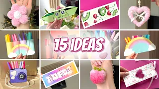 15 DIY Best School Crafts | BACK TO SCHOOL HACKS
