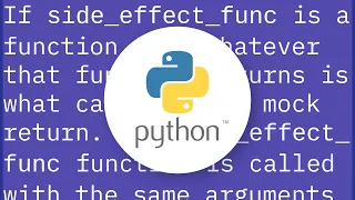 Mocking python function based on input arguments