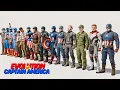 Evolution of Captain America Suits 1944 2025 3D Comparison