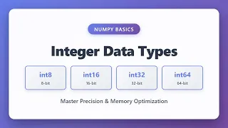 NumPy Integer Data Types Explained int8 int16 int32 int64 Tutorial for Beginners