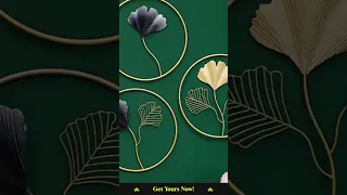 Elevate your decor with this stunning metal Ginkgo leaf wall art Check bio