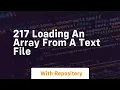 217 loading an array from a text file