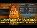 Mass Processing Imperial Cooking Alchemy Box Using Heavy Duty Packaging Cord Guide Black Desert