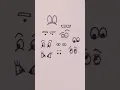 Drawing different cartoon eyes