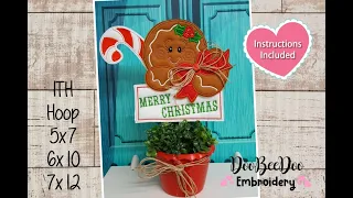 How to make an ITH Christmas Gingerbread Totaly in the Embroidery Machine ITH Embroidery