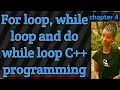 While loop do-while loop and for loop in C programming chapter 4