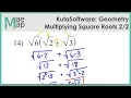 KutaSoftware Geometry - Multiplying Square Roots Part 2