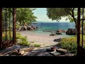 Coastal Morning Serenity Gentle Ocean Waves Birds for Focus and Relaxation No Ads