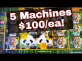 100 per machine bankroll at Meskwaki - BIG WIN on Just 5