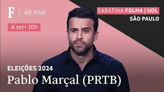 Pablo Marçal (PRTB) participa de sabatina Folha/UOL com candidatos sobre temas de São Paulo