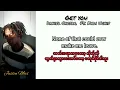 Get you Mmsub/ Daniel Caesar. ft. Kali Uchis တောင်းဆိုတဲ့သီချင်းလေးရပြီno.4 #mmsub #daniel #lyrics