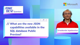 What are the new JSON capabilities available in SQL database Public