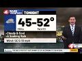WIVB-4 Buffalo NY 11 30 pm newscast Mike Doyle weather segment October 24 2021