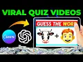 How to Make Quiz s for free with Canva and Chatgpt Quiz s tutorial