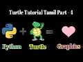 Python Turtle Tutorial Tamil - Part 4 python Graphics Draw colour filled Heart Prof Antony Vijay