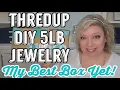 14K GOLD 100 GRAMS 925 SILVER Thredup DIY 5lb Jewelry Jar Unboxing