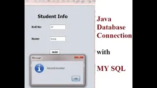 Connect JAVA with MYSQL database insert Data into Table Example