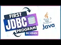 First JDBC Program Connecting Java to MySQL JDBC Tutorial in Hindi