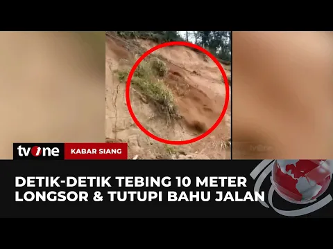 Video Amatir Detik-detik Tebing Longsor di Mamasa