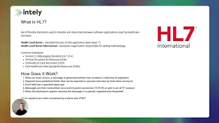 What is HL7 Overview of HL7 ADT SIU Events Intely