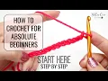 HOW TO CROCHET FOR ABSOLUTE BEGINNERS EPISODE ONE
