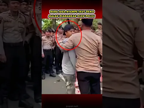 NIAT IKUT DEMO DIAMANKAN OLEH BAPAKNYA SENDIRI #hiburan #polisi #viralshorts